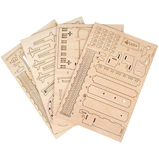 DIY 3D WOODEN PUZZLE  GRAND PIANO MUSICAL INSTRUMENT ASSEMBLY BUILDING MODEL KIT BRAIN TEASER PUZZLES EDUCATIONAL STEM TOY ADULTS AND TEENS TO BUILD SAFE AND NON-TOXIC PREMIUM WOOD TG402 - Image 4